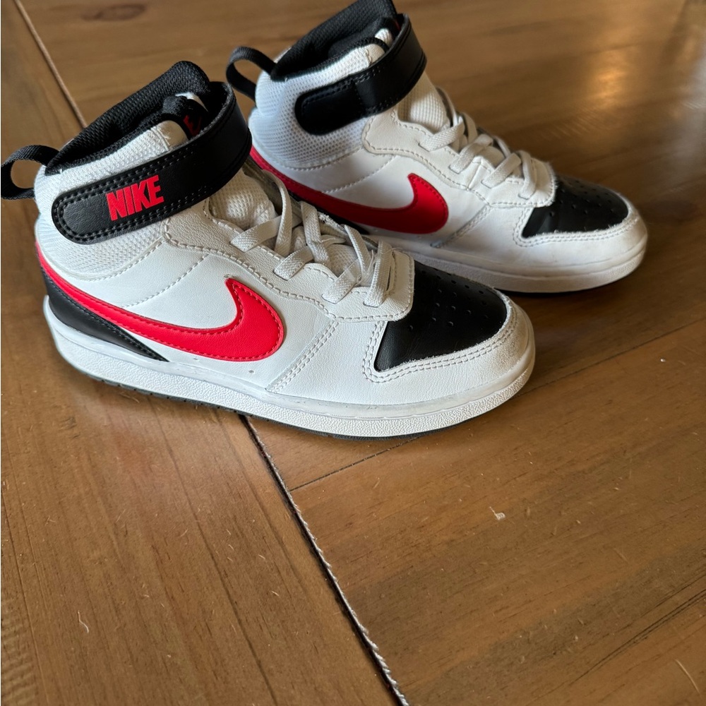 Nike Red and Black High-Top Sneakers
